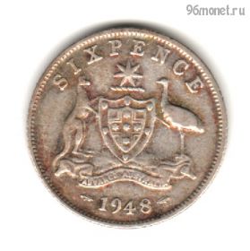 Австралия 6 пенсов 1948
