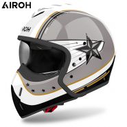 Шлем Airoh J110 Command, Серо-черно-белый
