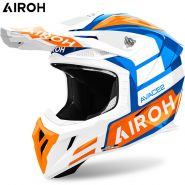 Шлем Airoh Aviator Ace 2 Sake, Бело-сине-оранжевый