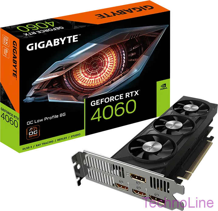 Видеокарта GeForce RTX 4060 8Gb Gigabyte GV-N4060OC-8GL