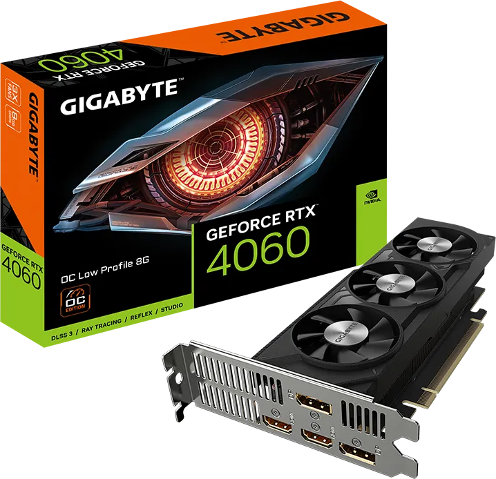 Видеокарта GeForce RTX 4060 8Gb Gigabyte GV-N4060OC-8GL