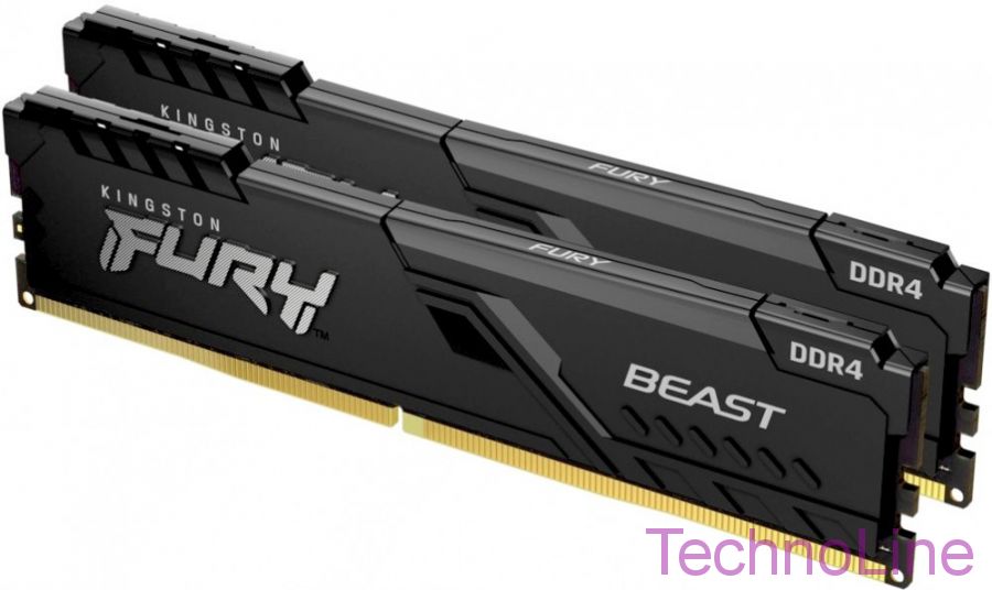 Модуль памяти DDR4 32Gb Kingston 3600 Fury Beast KF436C18BBK2/32-SP (2x16Gb Kit)