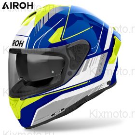 Шлем Airoh Spark 2 Chrono, Сине-бело-неоново-желтый