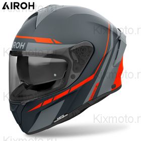 Шлем Airoh Spark 2 Spinner, Матовый темно-серый неоново-оранжевый