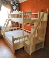 Кровать двухъярусная домик Принцесса Fantasy №IR018