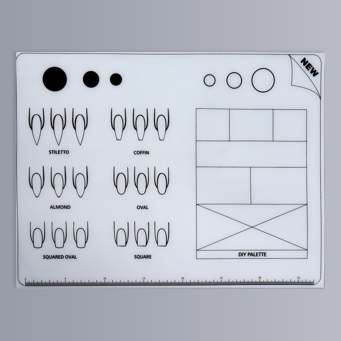 Коврик для маникюра, силиконовый, 40 ? 30 см