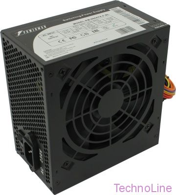 Блок питания 600W PowerMan PM-600ATX-F-BL Black