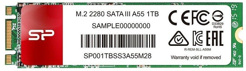 Накопитель SSD M2 128Gb Silicon Power A55 SP128GBSS3A55M28