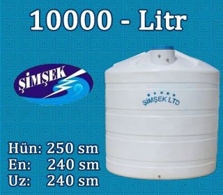 10 tonluq su çəni (su bakı) almaq h250 - Santexnika Shop