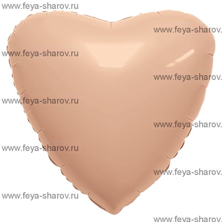 Шар сердце 46 см Румяна