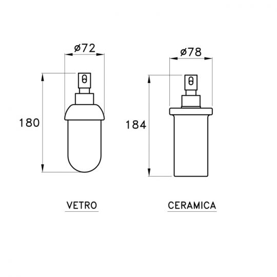 Дозатор для жидкого мыла Stella 130 CT 10035 CR00 схема 3