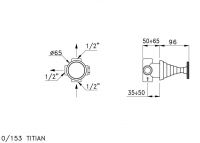 Переключающий вентиль Stella Titian TT 01202 CR00 схема 2