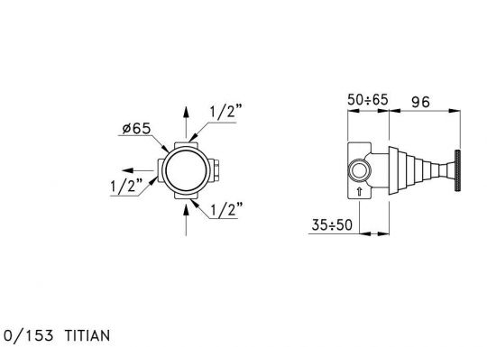 Переключающий вентиль Stella Titian TT 01202 CR00 схема 2