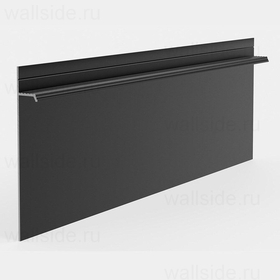 Купить скрытый плинтус Pro Design 323 чёрный муар, ral 9005 - WallSide.ru