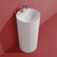 Раковина Flaminia Mono Twin Slim Standing Basin  To Wall MTR42P 42х42 схема 1