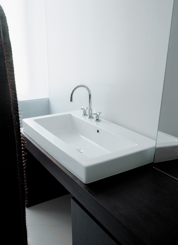 Раковина Flaminia Acquagrande 100 Recessed Basin 101х55 схема 2