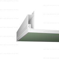 Базовый профиль для потолка Gips-B01 белый+ЭР1