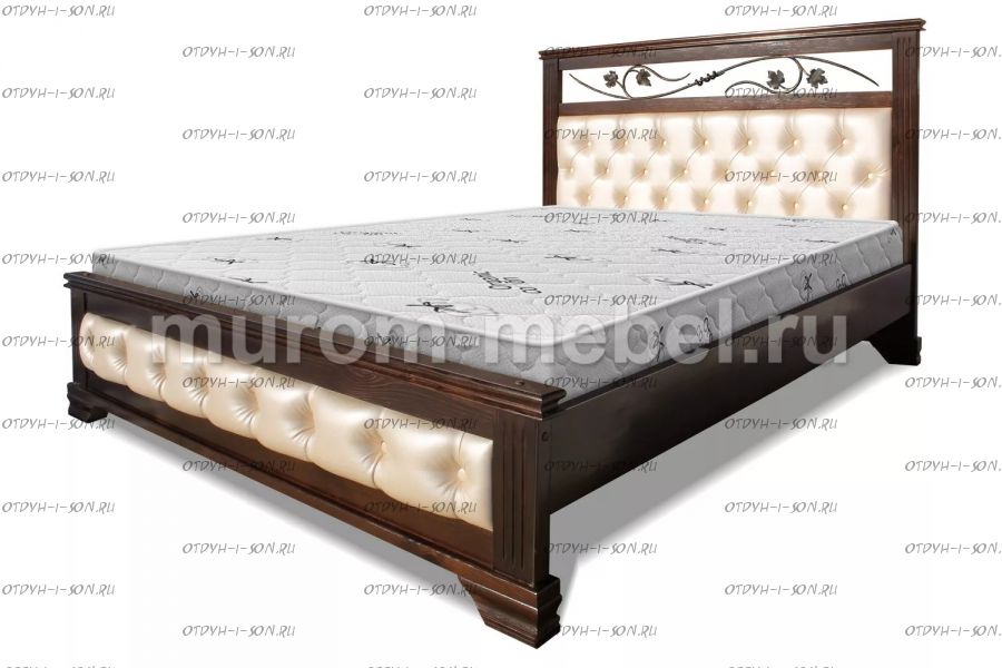 Кровать Лозанна с ковкой