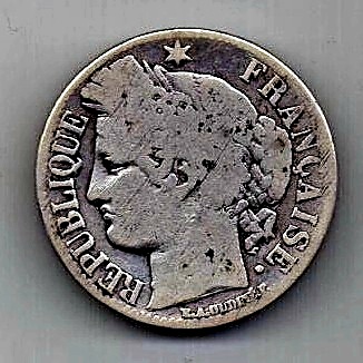 1 франк 1871 Франция