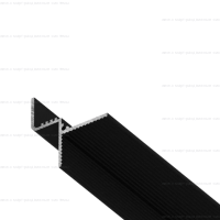 Теневой профиль для потолка Gips-ТP12 черный
