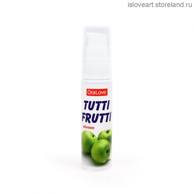 Съедобный интимный гель TUTTI-FRUTTI со вкусом яблока, 30 г