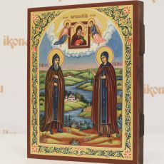 Петр и Феврония Муромские  21х25 (рукописная икона с золочением)