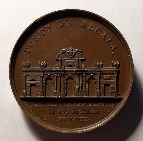 Медаль 1808 Франция Наполеон I Мадрид Редкость UNC