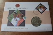 Фиджи Набор "Празднование партнерства на всю жизнь" марка + монета 10 долларов 2011 год Proof