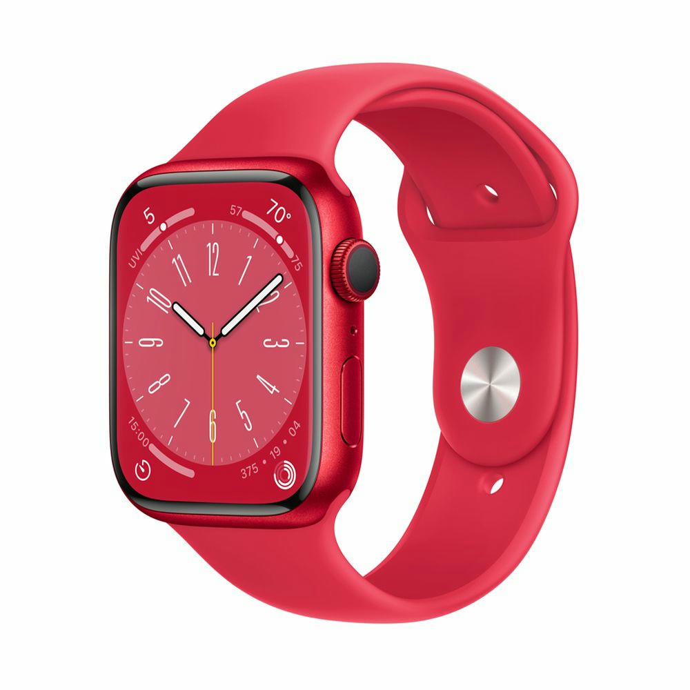 Apple Watch Series 8 41mm (GPS) Red Aluminum Case with Red Sport Band (MNP73)