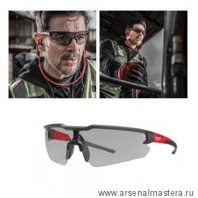 Новинка! Очки защитные ENHANCED Энхансд покрытие AS / AF Enhanced Safety Glasses Grey 1pc Серые 4932478907