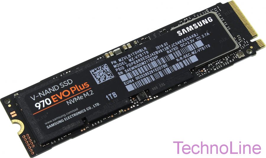 Накопитель SSD M2 1Tb Samsung 970 EVO Plus MZ-V7S1T0BW