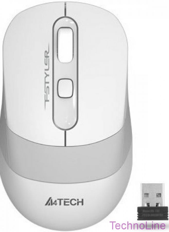 Мышь беспроводная A4Tech FStyler FG10 White