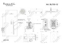Душевая система с термостатом Feramolli BL705-12 (30см.), черный схема 2