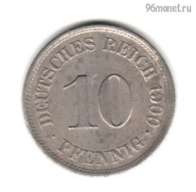 Германия 10 пфеннигов 1900 A