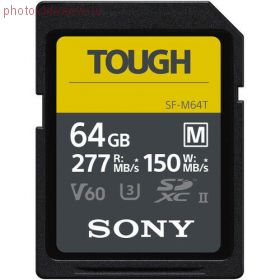 Карта памяти SDXC 64GB Sony SF-M TOUGH UHS-II U3 V60 150/277 MB/s (SF-M64T)