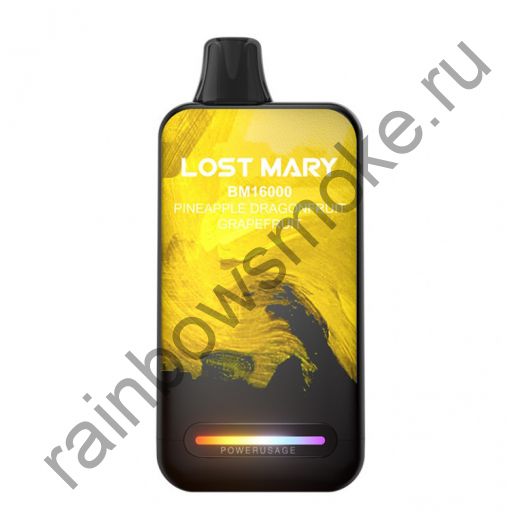 Одноразовая ЭС Lost Mary BМ 16000 - Pineapple Dragonfruit Grapefruit (Ананас Питайя Грейпфрут)