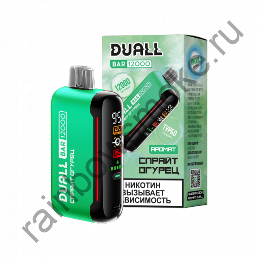 Одноразовая ЭС Duall Bar 12000 - Спрайт Огурец (Sprite Cucumber)