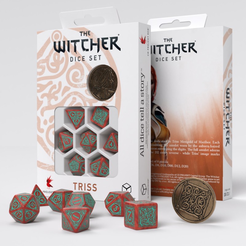 Набор кубиков Q-Workshop - The Witcher Dice Set. Triss - Merigold the Fearless (7шт)