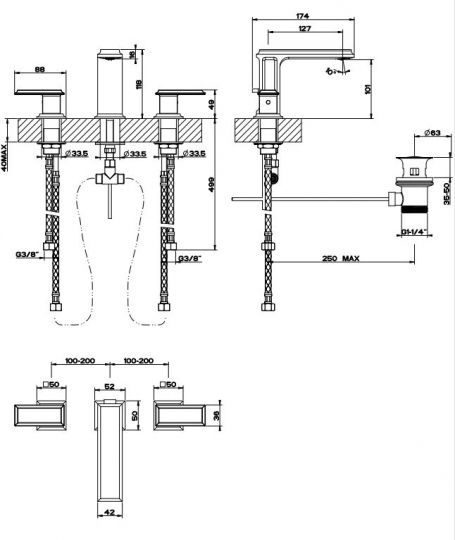 Gessi Eleganza смеситель для раковины 46012031 хром ФОТО