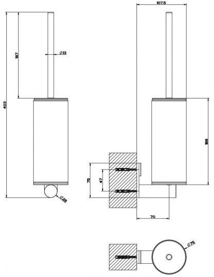 Gessi 316 Ёршик 54719239 сталь браш схема 1