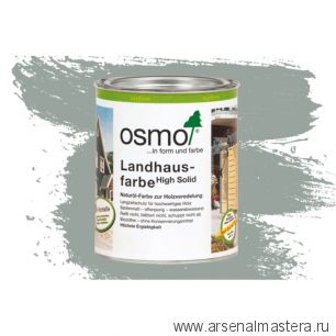 Непрозрачная краска для наружных работ Osmo 2742 серый туман 0,75 л Landhausfarbe Osmo-2742-0.75 11400149