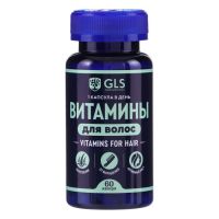 Витамины для волос GLS Pharmaceuticals, 60 капсул по 370 мг