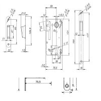 Замок Morelli MM 2085 магнитный Yale (85 мм) схема