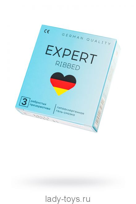 Презервативы EXPERT Ribbed Germany 3 шт. (ребристые)