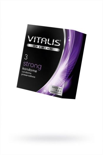 Презервативы VITALIS PREMIUM № 3 strong - сверхпрочные (ширина 53 мм)