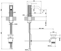 Gessi Intreccio смеситель для раковины 54101 схема 3