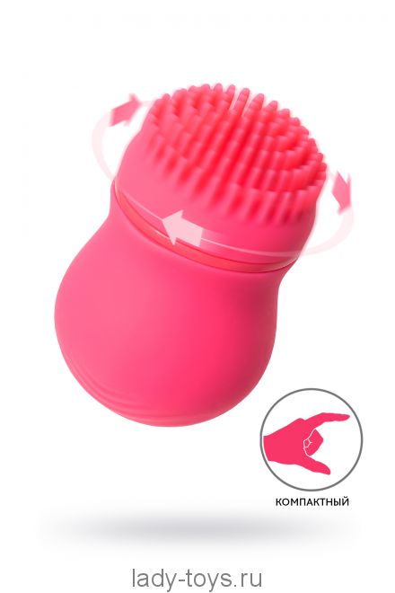 Стимулятор клитора PPP CURU-CURU BRUSH ROTER, ABS-пластик, розовый, 5,5 см