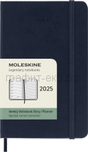 Книжка зап.Moleskine Pocket Classic еженедельник синий сапфир WKNT DHB2012WN2