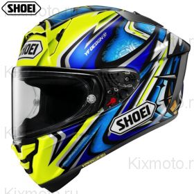 Шлем Shoei X-SPR Pro Daijiro, желто-синий