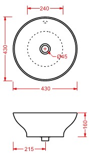 Раковина Artceram Fuori 1 TFL002 43х43 цвет белый ФОТО